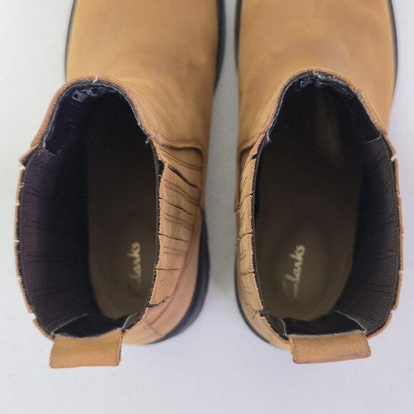 Clarks Orinoco 2 Brown Snuff Leather Casual Mid Boots Women\'s 8.5
